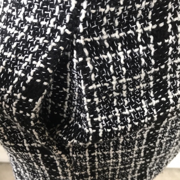 B&W Tweed Front Zip Skirt - Picture 7 of 11